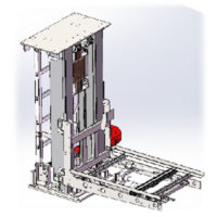 Lift pengubah lapisan kotak material